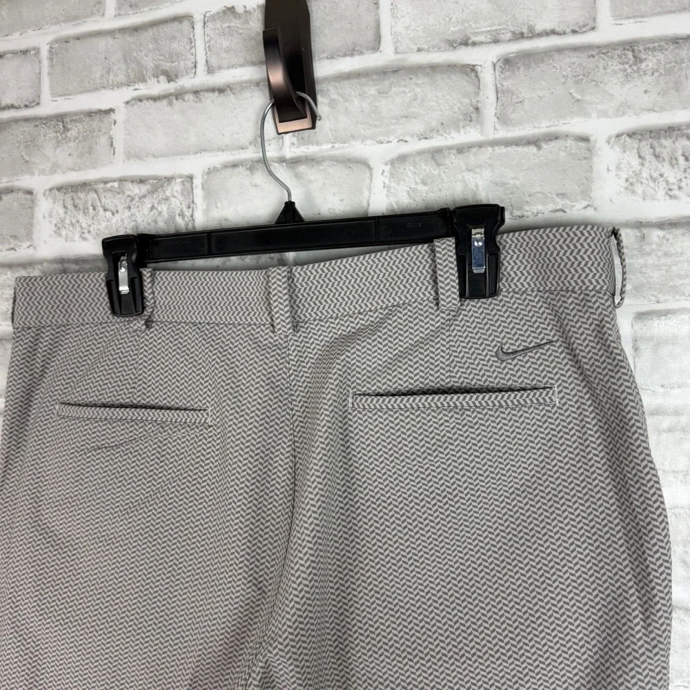 Nike Golf Tour Performance Dri-FIT Pants Mens 35 x 32 Grey Chevron 483599-082